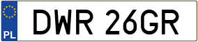 Trailer License Plate